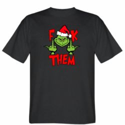 Мужская футболка Stedman The grinch f*ck them - FATLINE Мужская футболка Stedman The grinch f*ck them