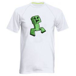 Мужская спортивная футболка Scared Creeper - FATLINE Мужская спортивная футболка Scared Creeper