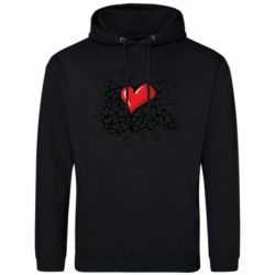 Мужская худи Heart & Love - FATLINE Мужская худи Heart & Love