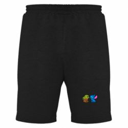 Чоловічі шорти Baby Yoda And Stitch - FATLINE Чоловічі шорти Baby Yoda And Stitch