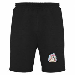 Чоловічі шорти Unicorn with flowers - FATLINE Чоловічі шорти Unicorn with flowers