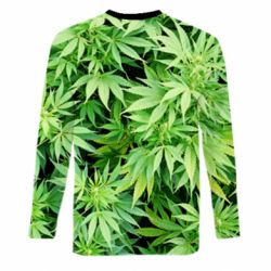 Мужской 3D лонгслив Ganja - FATLINE Мужской 3D лонгслив Ganja
