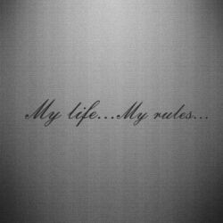 Наклейка My life, my rules - FATLINE Наклейка My life, my rules