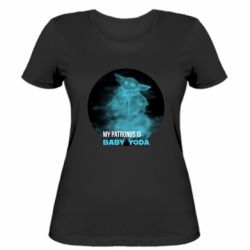 Женская футболка My patronus is Baby yoda - FATLINE Женская футболка My patronus is Baby yoda