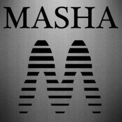 Наклейка Маша Лого - FATLINE Наклейка Маша Лого