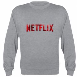 Світшот унісекс Netflix logo text - FATLINE Світшот унісекс Netflix logo text