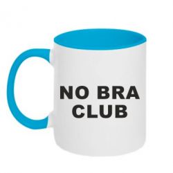 Кружка двухцветная 320ml No bra club - FATLINE Кружка двухцветная 320ml No bra club