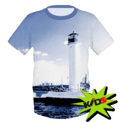 Дитяча футболка 3D Одеса Старий Маяк - FATLINE Дитяча футболка 3D Одеса Старий Маяк