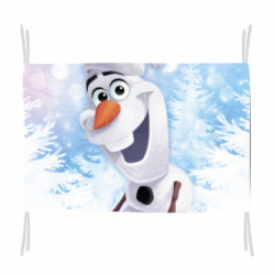 Флаг Olaf in a New Year's hat - FATLINE Флаг Olaf in a New Year's hat