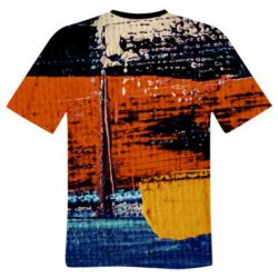 Мужская 3D футболка Paint strokes