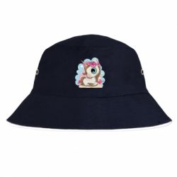 Панама Unicorn with flowers - FATLINE Панама Unicorn with flowers