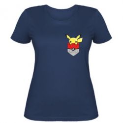 Жіноча футболка Pikachu in pocket
