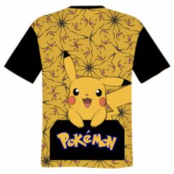 Мужская 3D футболка Pikachu Pika-Pika - FATLINE Мужская 3D футболка Pikachu Pika-Pika