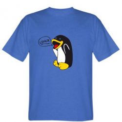 Мужская футболка Stedman Пингвин Линукс - FATLINE Мужская футболка Stedman Пингвин Линукс