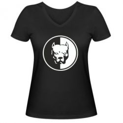 Женские футболки с V-образным вырезом