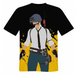 Мужская 3D футболка PlayerUnknown’s Battlegrounds and spray