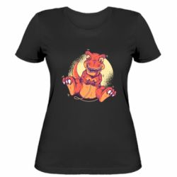 Жіноча футболка Playing dinosaur - FATLINE Жіноча футболка Playing dinosaur