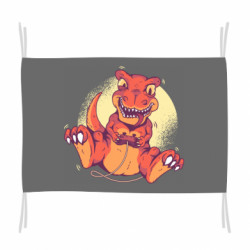 Флаг Playing dinosaur - FATLINE Флаг Playing dinosaur