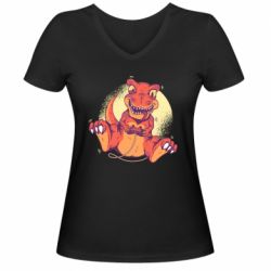 Женские футболки с V-образным вырезом - FATLINE