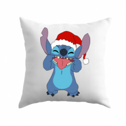 Подушка габардин Новогодний Стич - FATLINE Подушка габардин Новогодний Стич