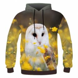 Мужская 3D худи Polar owl - FATLINE Мужская 3D худи Polar owl
