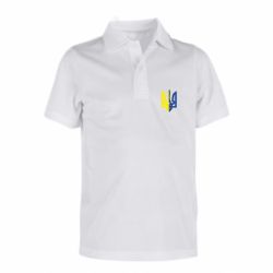Детская футболка поло Двокольоровий герб України