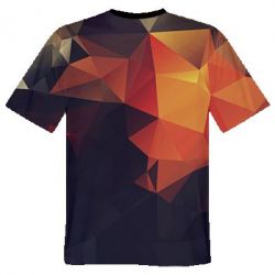 Мужская 3D футболка Polygon abstraction - FATLINE Мужская 3D футболка Polygon abstraction