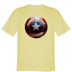 Мужская футболка Stedman Потрескавшийся щит Капитана Америка