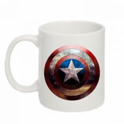 Кружка 320ml Потрісканий щит Капітана Америка - FATLINE Кружка 320ml Потрісканий щит Капітана Америка