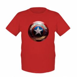 Дитяча футболка Потрісканий щит Капітана Америка - FATLINE Дитяча футболка Потрісканий щит Капітана Америка