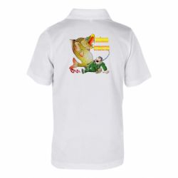 Детская футболка поло Поймал - Отпусти - FATLINE Детская футболка поло Поймал - Отпусти