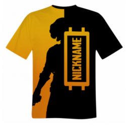 Мужская 3D футболка PUBG Nickname - FATLINE Мужская 3D футболка PUBG Nickname