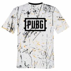 Мужская 3D футболка PUBG scratch background