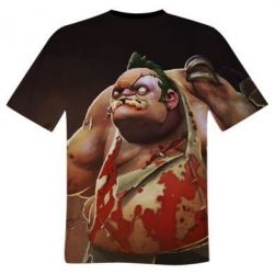 Мужская 3D футболка Pudge