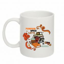 Кружка 320ml Pumpkin Spice Latte & Books - FATLINE Кружка 320ml Pumpkin Spice Latte & Books