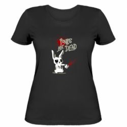 Женская футболка Punks not dead and bunny - FATLINE Женская футболка Punks not dead and bunny