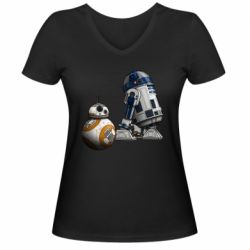 Жіночі футболки з V-подібним вирізом - FATLINE