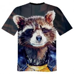 Чоловіча 3D футболка Raccoon