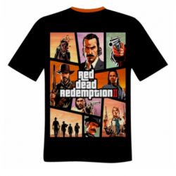 Мужская 3D футболка Red Dead Redemption II