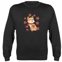 Свитшот унисекс Лиса Осень - FATLINE Свитшот унисекс Лиса Осень