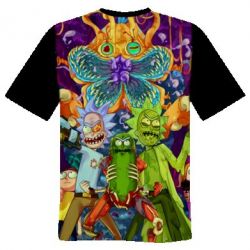 Мужская 3D футболка Rick And Morty art - FATLINE Мужская 3D футболка Rick And Morty art