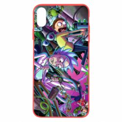 Чехол из раздела Мультфильмы Rick and Morty cartoon для Apple iPhone X/Xs - FATLINE Чехол из раздела Мультфильмы Rick and Morty cartoon для Apple iPhone X/Xs