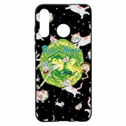Чехол из раздела Рик и Морти Rick and Morty Schrodinger cats and Einstein для Huawei P30 Lite