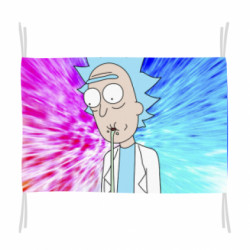 Флаг Rick is a colorful illusion - FATLINE Флаг Rick is a colorful illusion