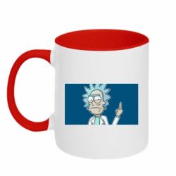 Кружка двоколірна 320ml Рік показує факью - FATLINE Кружка двоколірна 320ml Рік показує факью