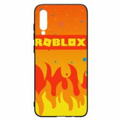 Чохол з розділу Roblox Roblox and fire background для Samsung A70 - FATLINE Чохол з розділу Roblox Roblox and fire background для Samsung A70