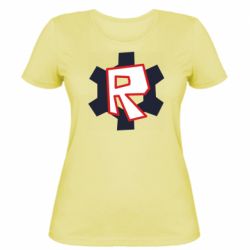 Женская футболка Roblox mini logo - FATLINE Женская футболка Roblox mini logo