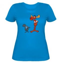 Жіноча футболка Роккі і Бульвінкль