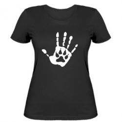 Женская футболка Рука волка - FATLINE Женская футболка Рука волка