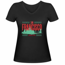 Женские футболки с V-образным вырезом - FATLINE